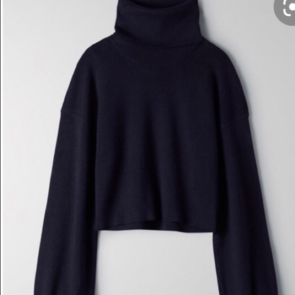 Aritzia Wilfred Rebecca sweater cropped turtleneck - Picture 2 of 4